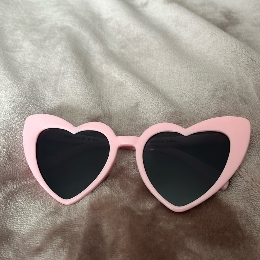 Light Pink Heart Sunglasses
